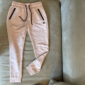 Ryderwear Luxe track pants and crop hoodie pink